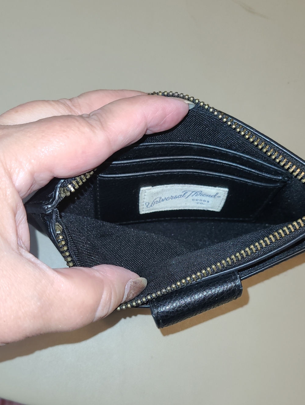 Universal Thread Classic Black Wristlet Clutch - Top Zip - Picture 5 of 7